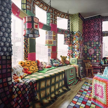 colorful, crochet and interior