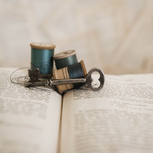 blue, book and key