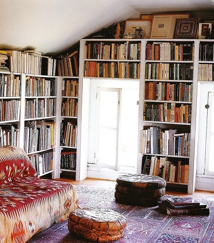 books, bookshelf and interior design