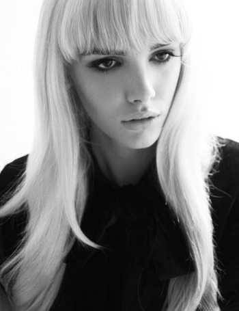 black and white, blonde and fashion