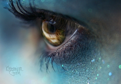 blue, eye and glitter