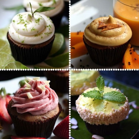 chocolate, composition and cupcakes