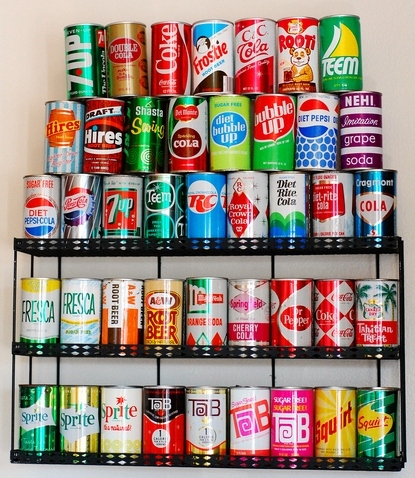 cans, colors and pop