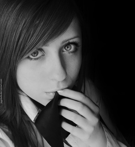 black and white, cute and eyes