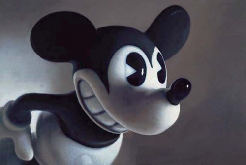 creepy, heln wein and mickey mouse