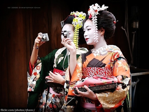 geisha, gion and kanzashi