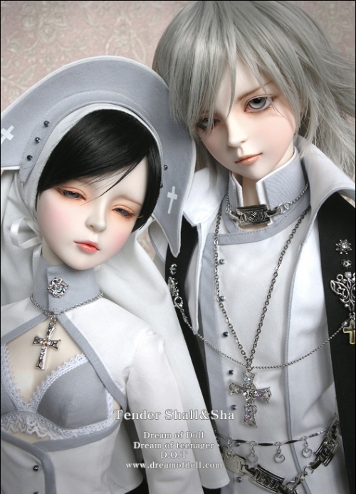 bjd, couple and doll