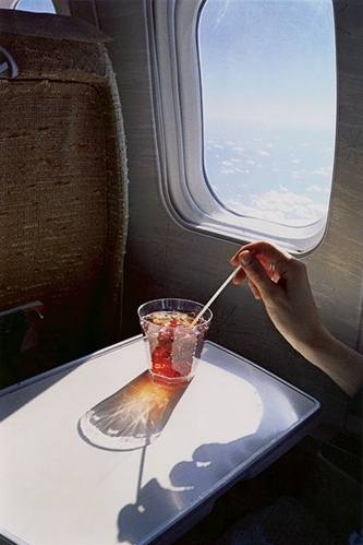 airplane, drink and hands