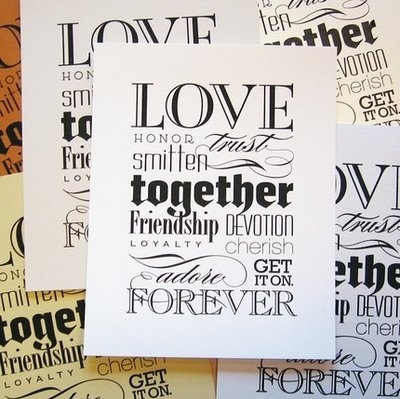 font, love and text
