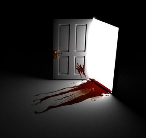 blood, bloody and door