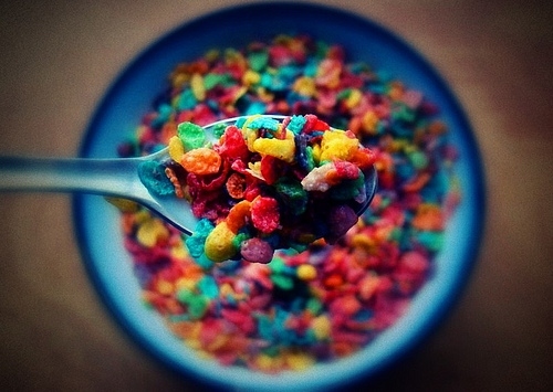 bright colors, cereal and colorfulness