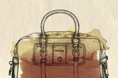 bag,  borsa and  drawing