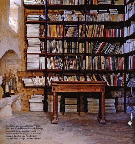books, bookshelves and desk