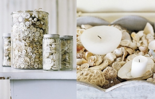 buttons, candles and diptych
