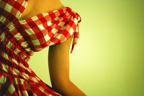 dress, gingham and girly