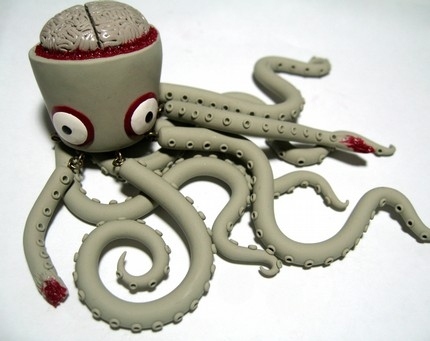 brain, cephalopods and clay