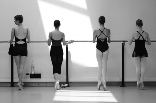 ballet, black and white and dancer