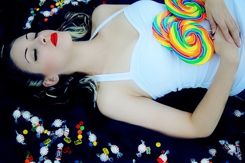 candy, colors and girl