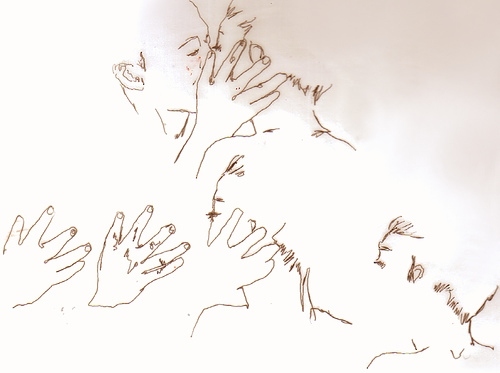 hands doodle