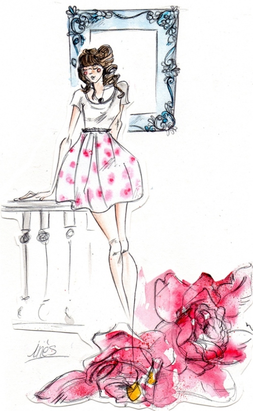 drawing, fashion and girl