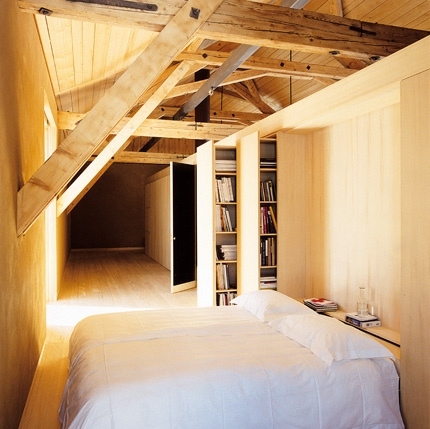 attic, bed and books