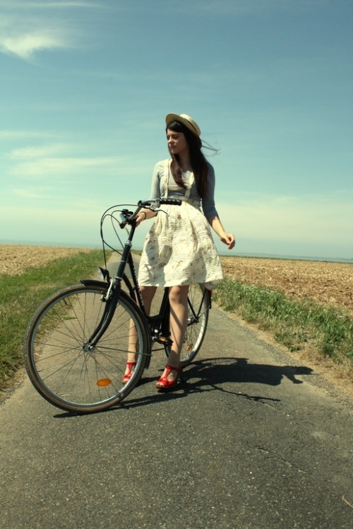 bicycle, free and girl