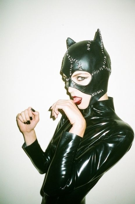 black, cat and cat woman