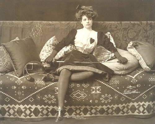 1900s, anna helds fencing girls and cushions