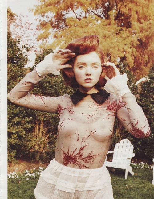 autumn, fashion and lily cole