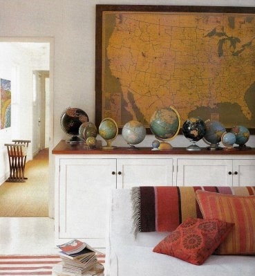 cushions, decor, globes and home