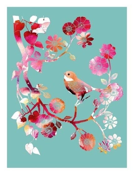 bird, floral and flowers