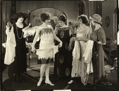 1920s, black and white and dressing