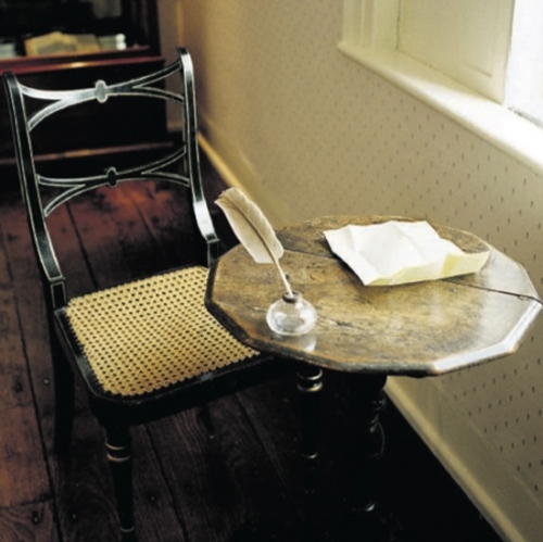 austen, chair and quill