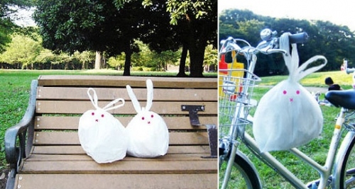 bags,  bench and  bicycle