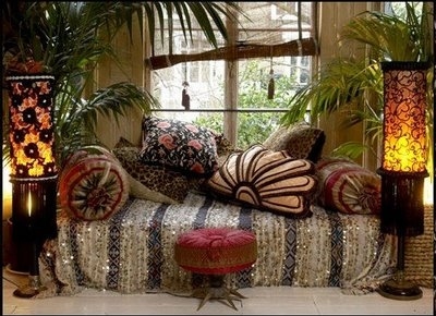 chintz,  cushions and  decor