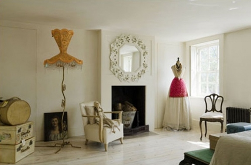 decor, dress and fireplace