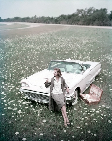 50s, car and fashion