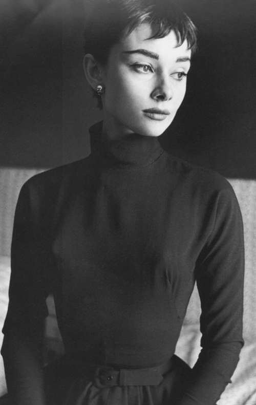 actress, audrey hepburn and black and white