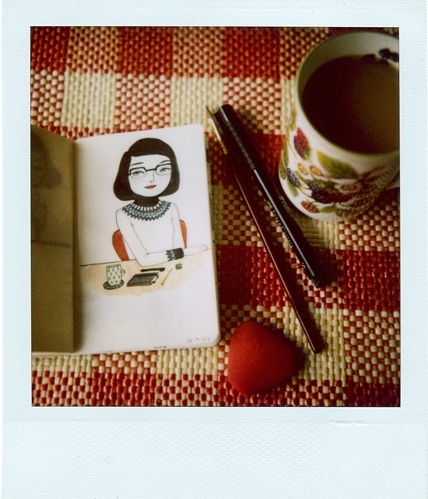 art, coffee and drawing