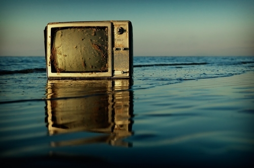 beach, falling apart and from television