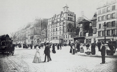 19th century,  black and white and  montmartre