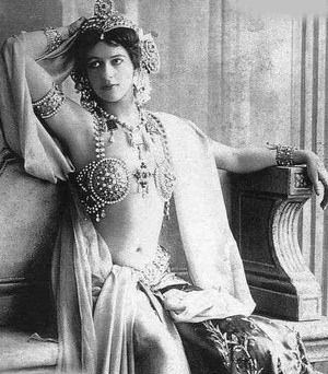 belly dancer, black and white and courtesan