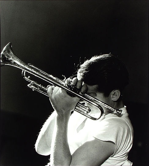 black and white, chet baker, jazz, musician, trumpet, - image #17382 on