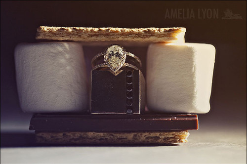 proposal, ring and smores