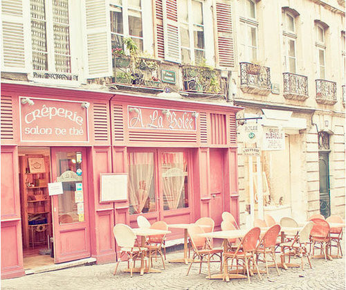 cafe, photography and pink