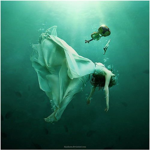 digital art, digital photography and drown