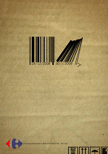 advertising, bar code and design