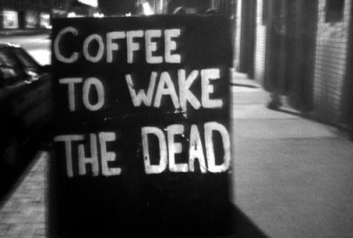 blackwhite, coffee and dead