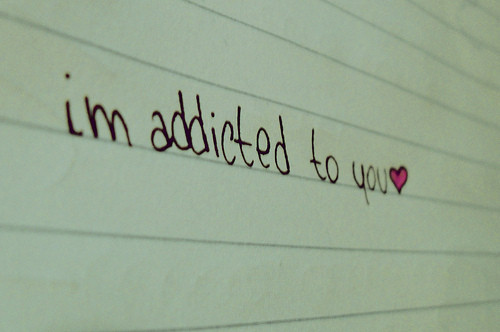 addicted, cute and letter