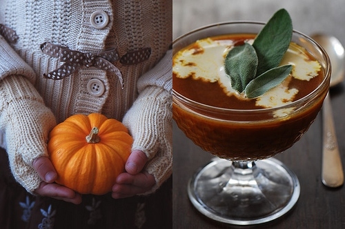 autumn, diptych and food